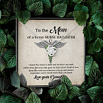 To the Mom of A Brave Nurse Daughter I Know the Worry Is Hard and We Don't See Each Other Love Knot Necklace