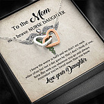 To the Mom of A Brave Nurse Daughter I Know the Worry Is Hard and We Don't See Joined Interlocking Hearts Necklace