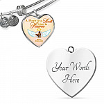 Personalized Photo A Piece Of My Heart Lives In Heaven In Memory Of Puppy Dog Dad Mom Heart Pendant Necklace