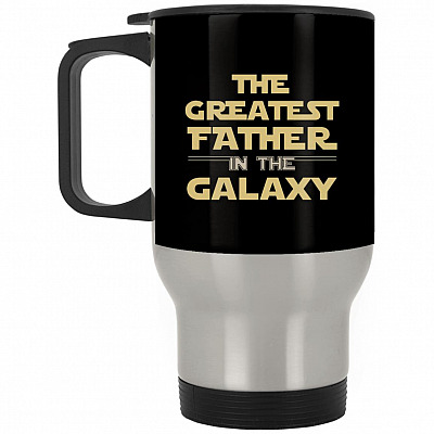 14 oz. Silver Travel Mug