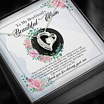 To My Boyfriend's Beautiful Mom Thank You For Sharing Your Son Forever Love Necklace