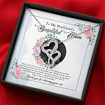 To My Boyfriend's Beautiful Mom Thank You For Sharing Your Son Double Hearts Necklace