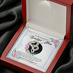 To My Boyfriend's Beautiful Mom Thank You For Sharing Your Son Double Hearts Necklace