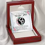 To My Boyfriend's Beautiful Mom Thank You For Sharing Your Son Double Hearts Necklace