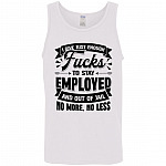 Enough Fucks Tank, White, Unisex Tank Top