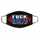 Fuck Biden Mask, Black, Cloth Face Cover – Medium/Large