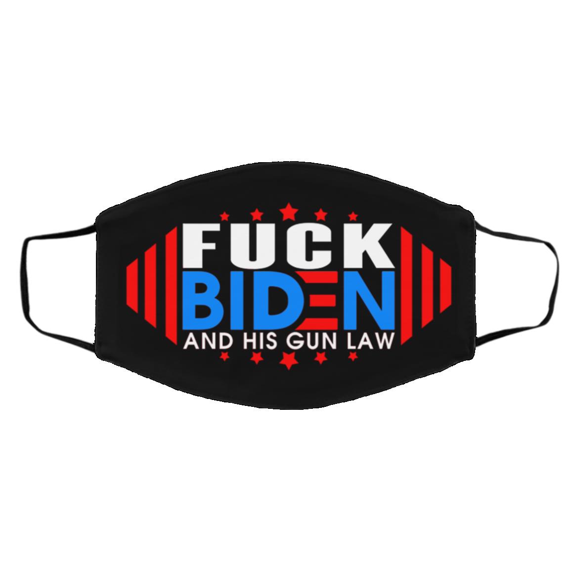 Fuck Biden Mask, Black, Cloth Face Cover – Medium/Large