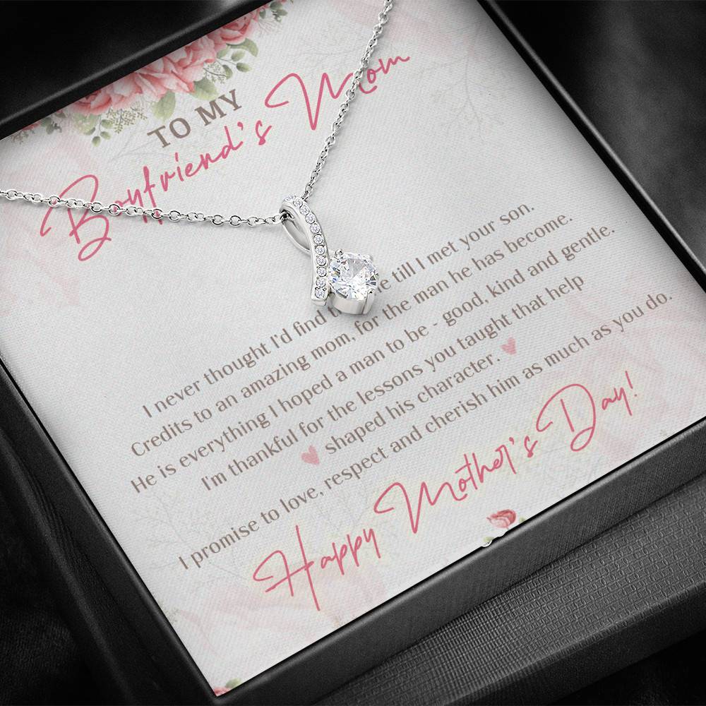 To My Boyfriend's Mom I Never Thought I'd Find The One Till I Met Your Son Alluring Beauty Necklace