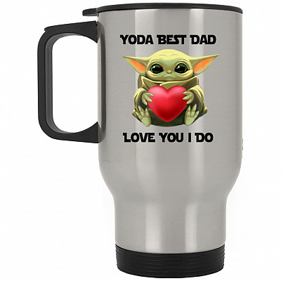 14 oz. Silver Travel Mug