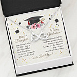 Graduation Dear Daughter Your Future Is Bright For All The Times Senior Infinity Heart Pendant Necklace