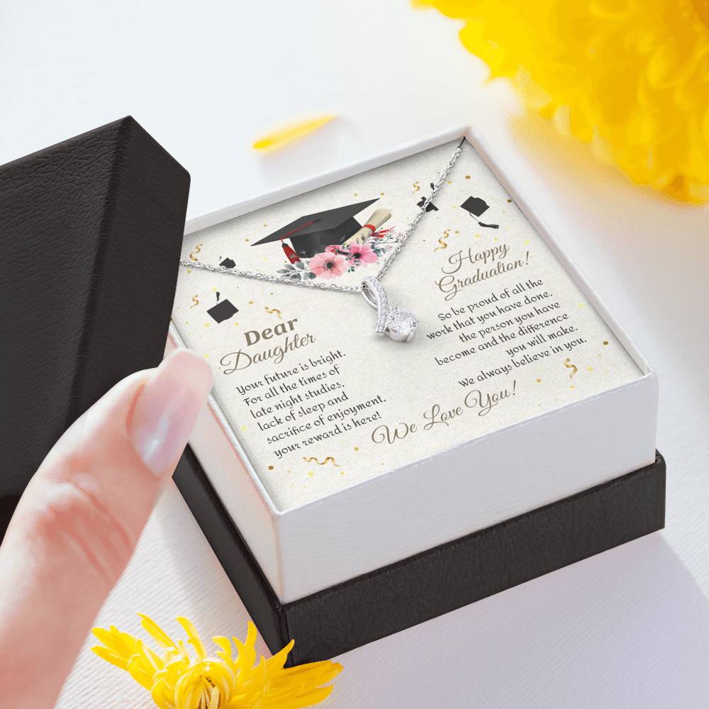 Graduation Dear Daughter Your Future Is Bright For All The Times Senior Alluring Beauty Necklace Graduation Dear Daughter Your Future Is Bright For All The Times Senior Alluring Beauty Necklace