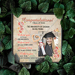 Personalized Photo Graduation Congratulation Wishes All You Need Today & Always Interlocking Hearts Necklace