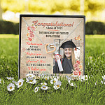 Personalized Photo Graduation Congratulation Wishes All You Need Today & Always Interlocking Hearts Necklace