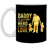 Daddy Mug, Black, 11 oz. White Mug