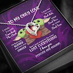 Yoda To My Only Love I Wish I Could Turn Back the Clock I Love You Forever and Always Forever Love Necklace