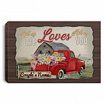 Personalized Canvas, White, 0.75'' Framed Canvas