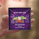 Yoda To My Only Love I Wish I Could Turn Back the Clock I Love You Forever and Always Love Knot Necklace Yoda To My Only Love I Wish I Could Turn Back the Clock I Love You Forever and Always Love Knot Necklace