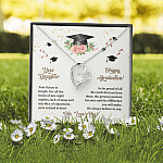Dear Daughter Happy Graduation We Always Believed In You We Love You Forever Love Necklace