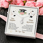 Dear Daughter Happy Graduation We Always Believed In You We Love You Alluring Beauty Necklace