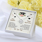 Dear Daughter Happy Graduation We Always Believed In You We Love You Love Knot Necklace