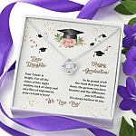 Dear Daughter Happy Graduation We Always Believed In You We Love You Love Knot Necklace