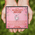 To My Husband's Mom You've Given Me A Gracious Man Mother In Law Forever Love Heart Necklace
