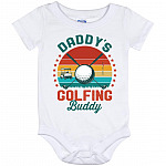 Daddy's Golfing Onesie, White, Baby Onesie - 12 Month