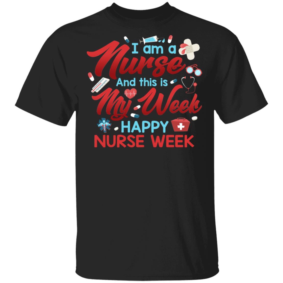 nurse t, Black, Unisex T-Shirt