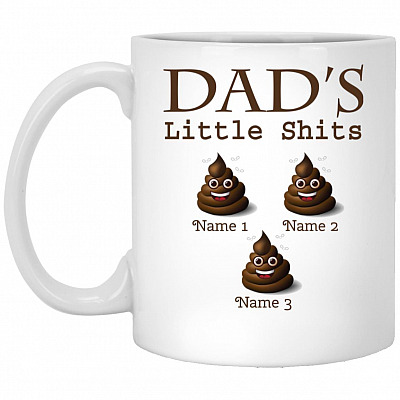 Personalized Shit 3, White, 11 oz. White Mug