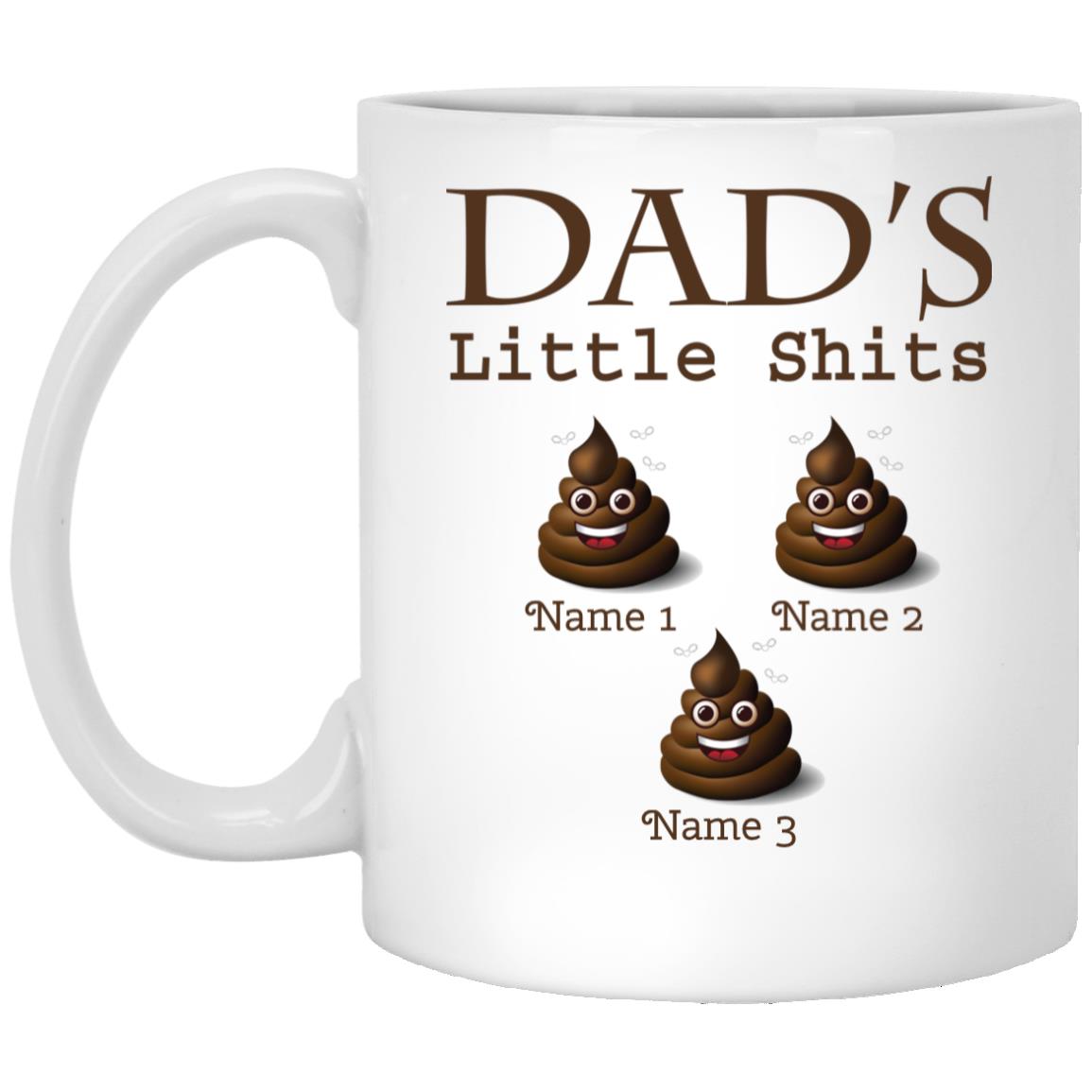 Personalized Shit 3, White, 11 oz. White Mug