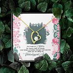 God Made Us Sisters Thank You for Being My Unbiological Sister Forever Love Pendant Necklace
