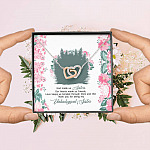 God Made Us Sisters Thank You for Being My Unbiological Sister Interlocking Hearts Pendant Necklace