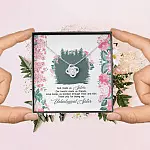 God Made Us Sisters Thank You for Being My Unbiological Sister Love Knot Pendant Necklace