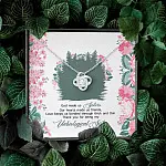 God Made Us Sisters Thank You for Being My Unbiological Sister Love Knot Pendant Necklace