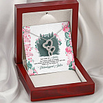 God Made Us Sisters Thank You for Being My Unbiological Sister Double Hearts Pendant Necklace