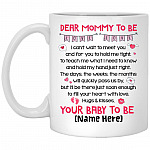Personalized Dear Mommy To Be Coffee Mug, White, 11 oz. White Mug