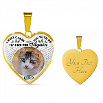 Personalized Custom Photo I Will Carry You With Me Wings Memorial Pet Dog Cat Heart Necklace - Bangle