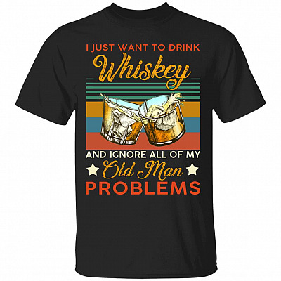 Whiskey Shirt, Black, Unisex T-Shirt