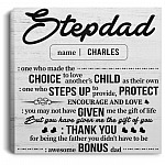 Personalized Photo Thank You, White, 0.75'' Framed Canvas