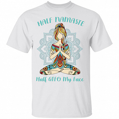 Namaste Shirt, White, Unisex T-Shirt