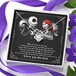 When I Say I Love You More I Love You The Most Jack Sally Love Knot Necklace When I Say I Love You More I Love You The Most Jack Sally Love Knot Necklace