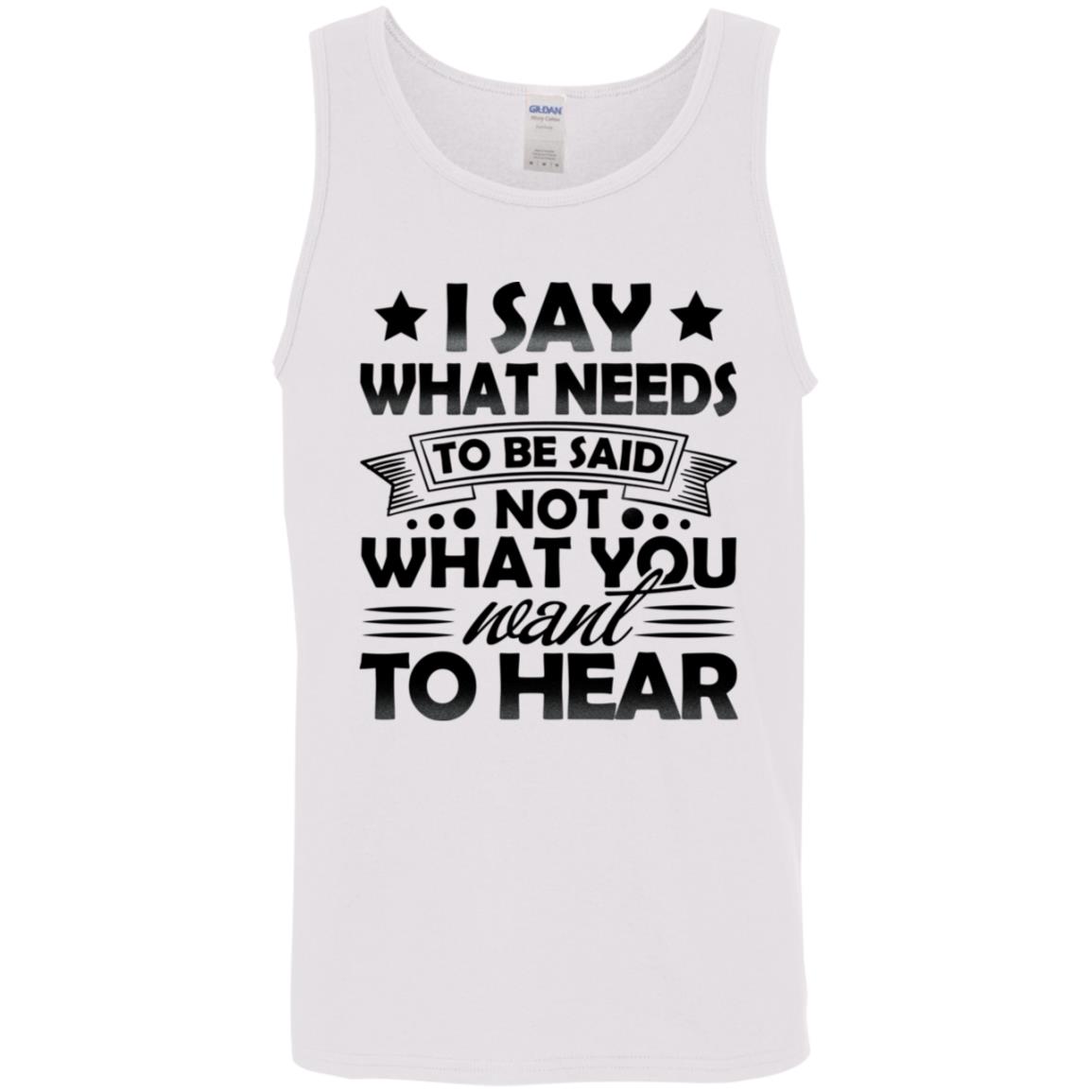 I say Tank, White, Unisex Tank Top I say Tank, White, Unisex Tank Top