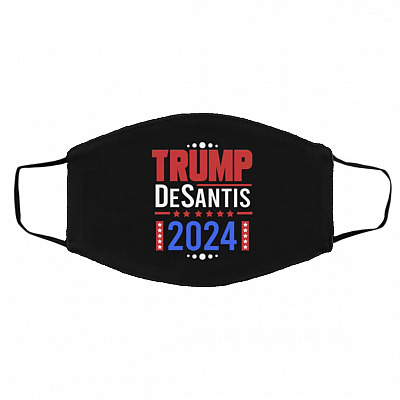 Trump Supporter Gift Mask, Black, Cloth Face Cover – Medium/Large