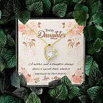 Mom to My Daughter a Mother and A Daughter Always Share a Special Bond Forever Love Pendant Necklace