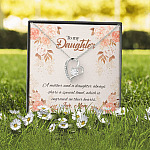 Mom to My Daughter a Mother and A Daughter Always Share a Special Bond Forever Love Pendant Necklace