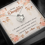 Mom to My Daughter a Mother and A Daughter Always Share a Special Bond Forever Love Pendant Necklace