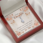 Mom to My Daughter a Mother and A Daughter Always Share a Special Bond Alluring Beauty Necklace