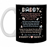Daddy Can You Mug, Black, 11 oz. White Mug