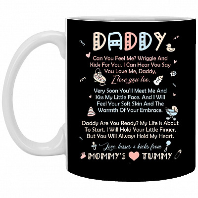 Daddy Can You Mug, Black, 11 oz. White Mug