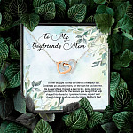 To My Boyfriend's Mom I Never Thought I'd Find the One Till I Met Your Son Interlocking Hearts Pendant Necklace